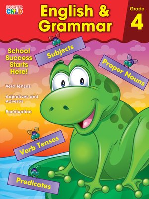 cover image of English & Grammar, Grade 4